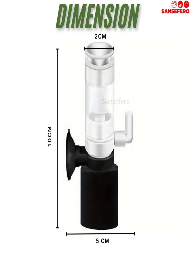 SANSEFERO فلتر إسفنجي نانو صغير من سانسيفيرو بريمير بلانتس، فلتر داخلي لحوض السمك، فلتر هواء فائق الهدوء مع أنبوب هواء، مناسب للمياه العذبة والمالحة، فلاتر إسفنجية بيوكيميائية (MB-201). - Image 2